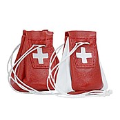 Bild von Lederbeutel Swiss mit Boden