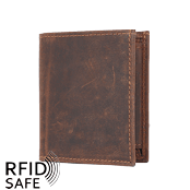 Bild von Naturleder Portemonnaie Hunter Kleinformat RFID safe