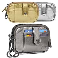 Bild von XL Schlüsseletui / Portemonnaie Callisto Pelle metallic