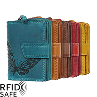 Bild von Reissverschlussbörse Butterfly M RFID safe